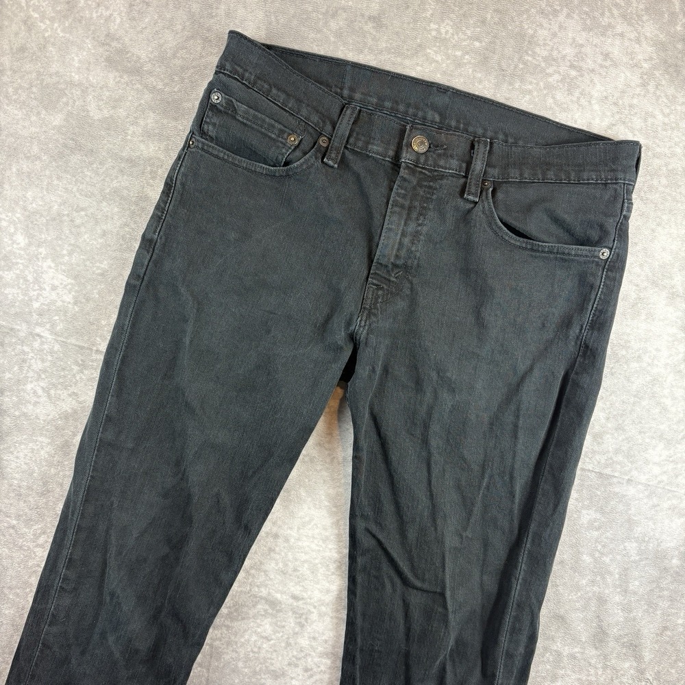 Levi's 511 Jeans Mens 32x30 Black Dark Wash Denim Skater Workwear Cowboy